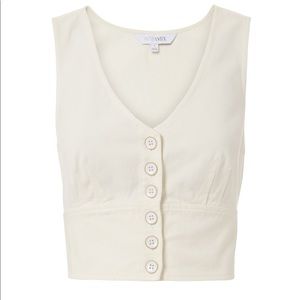 Intermix VIX cotton twill top